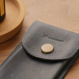 Pochette montre en cuir – Bleu Denim